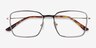 Align Black & Silver MétalMontures de lunettes de vue d'EyeBuyDirect, Vue Rapprochée