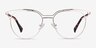 Gia Gold MetalEyeglass Frames from EyeBuyDirect, Front View