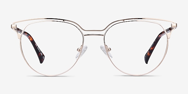 Gia Gold Metal Eyeglass Frames