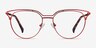 Gia Rouge MétalMontures de lunettes de vue d'EyeBuyDirect, Vue de Face