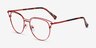 Gia Rouge MétalMontures de lunettes de vue d'EyeBuyDirect, Vue d'Angle