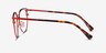 Gia Rouge MétalMontures de lunettes de vue d'EyeBuyDirect, Vue de Côté
