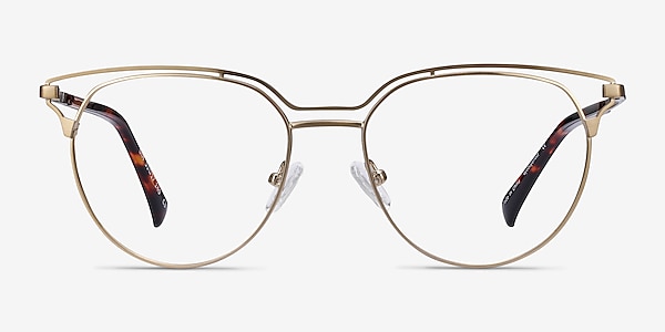 Gia Bronze Metal Eyeglass Frames
