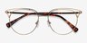 Gia Bronze MetalEyeglass Frames from EyeBuyDirect, Closed View