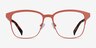 Intense Coral & Tortoise Acetate-metalEyeglass Frames from EyeBuyDirect, Front View