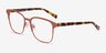 Intense Coral & Tortoise Acetate-metalEyeglass Frames from EyeBuyDirect, Angle View
