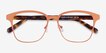 Intense Coral & Tortoise Acetate, MetalEyeglass Frames from EyeBuyDirect, Closed View