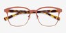 Intense Coral & Tortoise Acetate-metalEyeglass Frames from EyeBuyDirect, Closed View