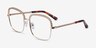 Astoria Gold MetalEyeglass Frames from EyeBuyDirect, Angle View