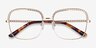 Astoria Gold MetalEyeglass Frames from EyeBuyDirect, Closed View