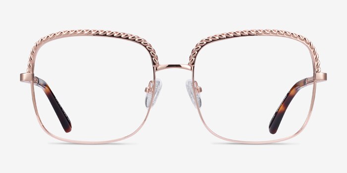 Astoria Rose Gold Metal Eyeglass Frames from EyeBuyDirect