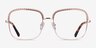 Astoria Rose Gold MetalEyeglass Frames from EyeBuyDirect, Front View