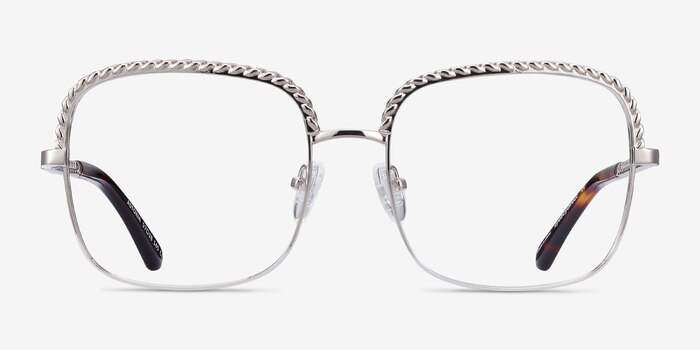 Astoria Silver Metal Eyeglass Frames from EyeBuyDirect