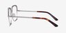 Astoria Argenté MétalMontures de lunettes de vue d'EyeBuyDirect, Vue de Côté