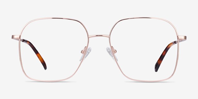 Roman Rose Gold MetalEyeglass Frames from EyeBuyDirect, Front View