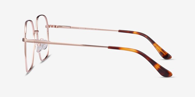 Roman Rose Gold MetalEyeglass Frames from EyeBuyDirect, Side View
