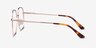 Roman Rose Gold MetalEyeglass Frames from EyeBuyDirect, Side View