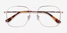 Roman Rose Gold MetalEyeglass Frames from EyeBuyDirect, Closed View