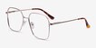 Roman Golden MetalEyeglass Frames from EyeBuyDirect, Angle View