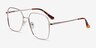 Roman Golden MetalEyeglass Frames from EyeBuyDirect, Angle View