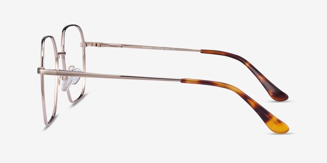 Roman Golden MetalEyeglass Frames from EyeBuyDirect, Side View