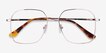 Roman Golden MetalEyeglass Frames from EyeBuyDirect, Closed View