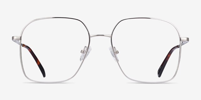 Roman Argenté MétalMontures de lunettes de vue d'EyeBuyDirect, Vue de Face