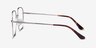 Roman Argenté MétalMontures de lunettes de vue d'EyeBuyDirect, Vue de Côté