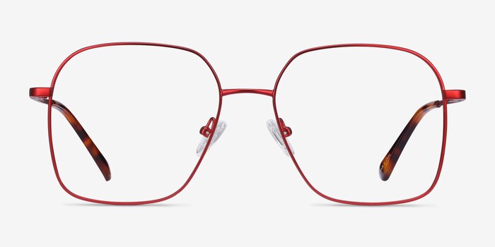 Roman Red Metal Eyeglass Frames from EyeBuyDirect