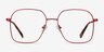 Roman Red MetalEyeglass Frames from EyeBuyDirect, Front View