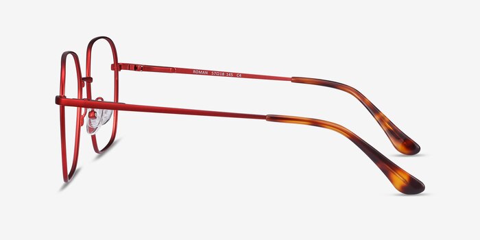 Roman Red Metal Eyeglass Frames from EyeBuyDirect