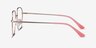 Arty Coral & Gold MetalEyeglass Frames from EyeBuyDirect, Side View