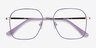 Arty Purple & Gold MétalMontures de lunettes de vue d'EyeBuyDirect, Vue Rapprochée