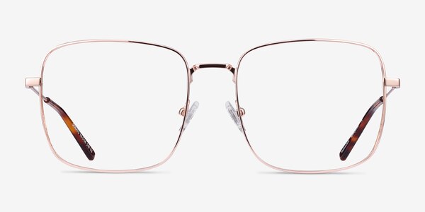 Dorato Or rose Métal Montures de lunettes de vue