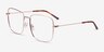 Dorato Rose Gold MetalEyeglass Frames from EyeBuyDirect, Angle View
