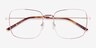 Dorato Rose Gold MetalEyeglass Frames from EyeBuyDirect, Closed View