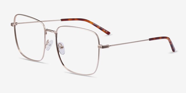 Dorato Gold MetalEyeglass Frames from EyeBuyDirect, Angle View