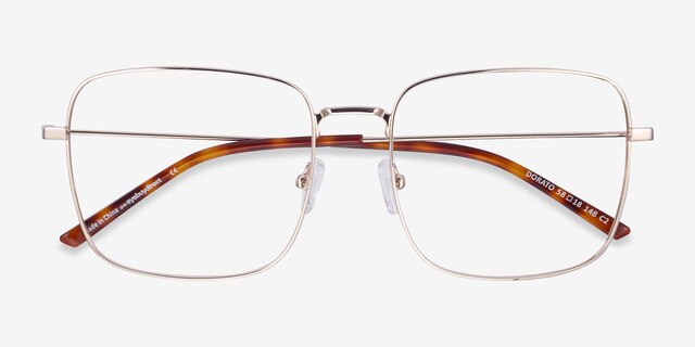 Dorato Gold MetalEyeglass Frames from EyeBuyDirect, Closed View