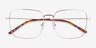 Dorato Gold MetalEyeglass Frames from EyeBuyDirect, Closed View