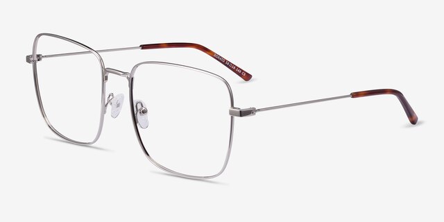 Dorato Argenté MétalMontures de lunettes de vue d'EyeBuyDirect, Vue d'Angle