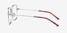Dorato Argenté MétalMontures de lunettes de vue d'EyeBuyDirect, Vue de Côté