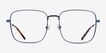 Dorato Navy MetalEyeglass Frames from EyeBuyDirect, Front View