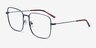 Dorato Navy MetalEyeglass Frames from EyeBuyDirect, Angle View