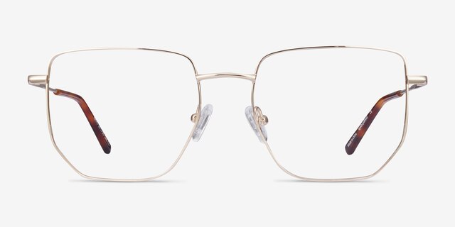 Rhys Gold MetalEyeglass Frames from EyeBuyDirect, Front View