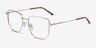 Rhys Gold MetalEyeglass Frames from EyeBuyDirect, Angle View