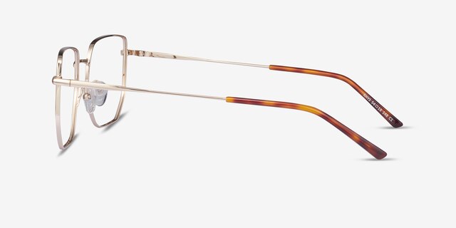 Rhys Gold MetalEyeglass Frames from EyeBuyDirect, Side View
