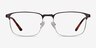 Oswald Matte Black MetalEyeglass Frames from EyeBuyDirect, Front View