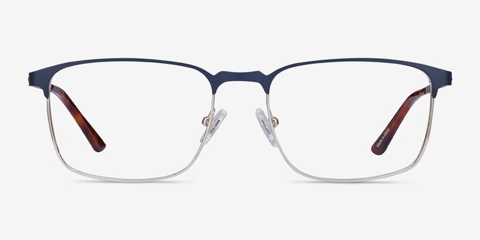 Oswald Bleu marine  Métal Montures de lunettes de vue d'EyeBuyDirect