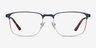 Oswald Navy MetalEyeglass Frames from EyeBuyDirect, Front View