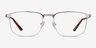 Oswald Gunmetal MetalEyeglass Frames from EyeBuyDirect, Front View